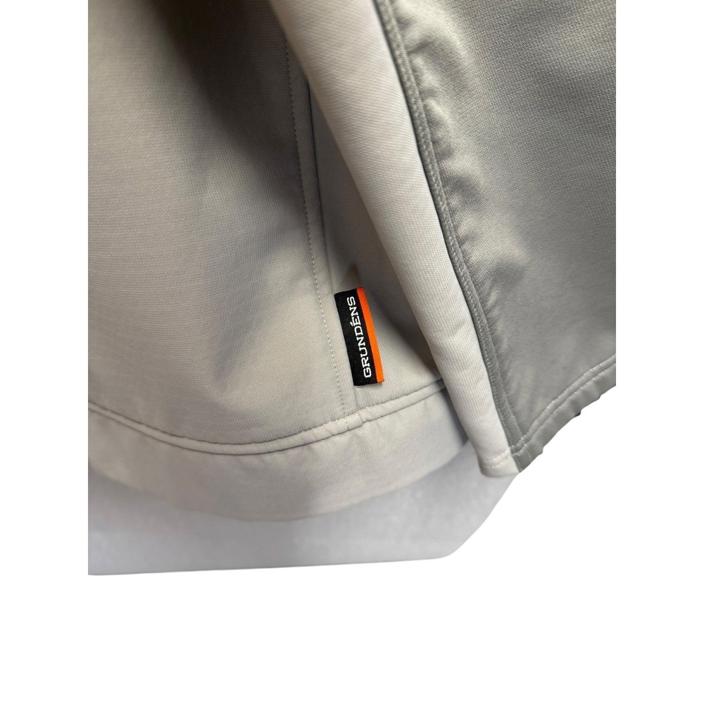 Grundens Full Zip Hooded Jacket Mens 2XL Grey Fleece Lined Soft Shell 119496 - Picture 5 of 16